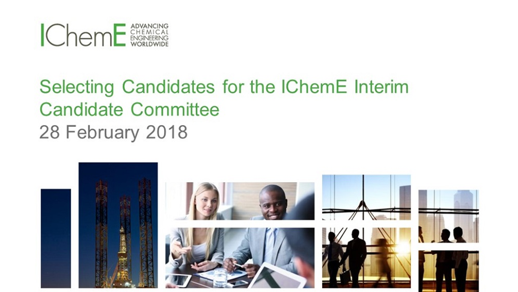 IChemE Interim Candidate Committee announced