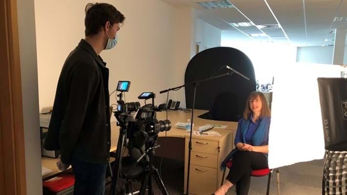 Behind the scenes: interviews for a TV documentary on engineering