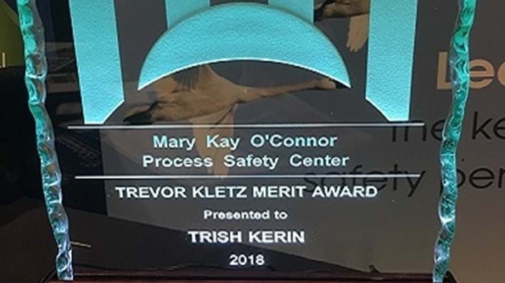 Trevor Kletz Merit Award 2018
