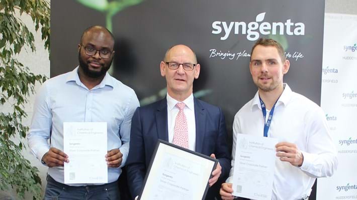 Syngenta recognised as IChemE Silver Corporate Partner for growing talent