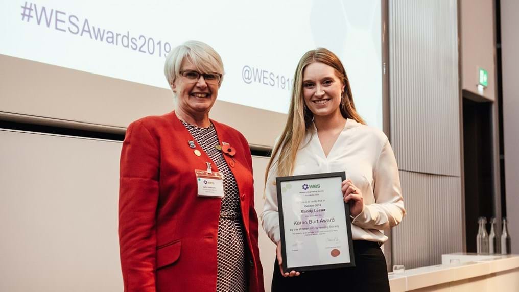 Process engineer recognised with prestigious Women’s Engineering Society Award