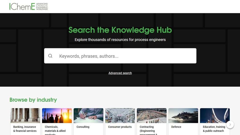  IChemE launches new online Knowledge Hub 
