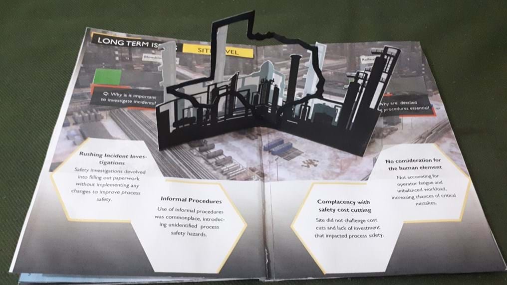 Bradford students scoop SIESO Medal for innovative pop up book analysing disaster