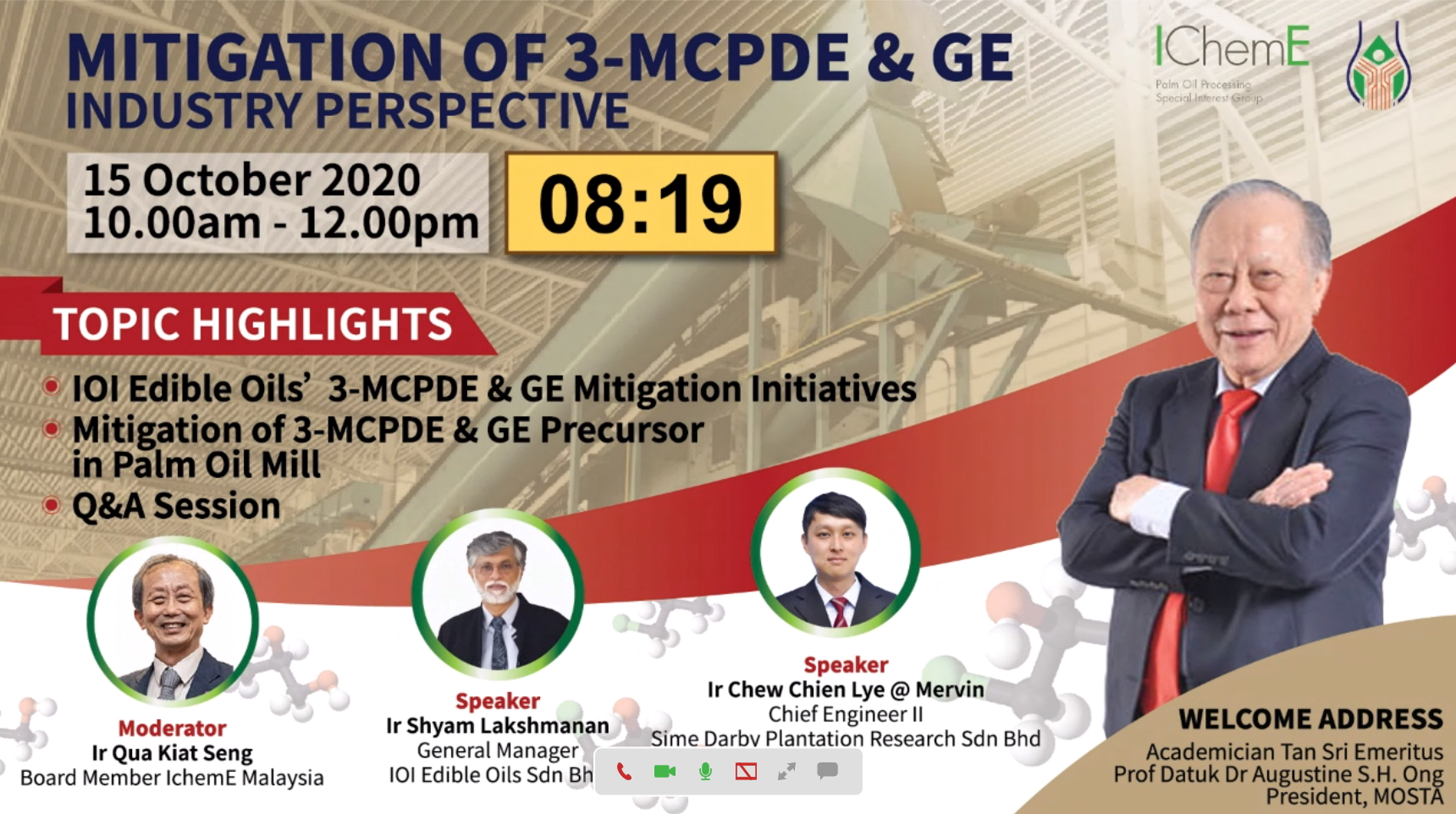 First MOSTA-IChemE POPSIG collaboration exceeds expectations