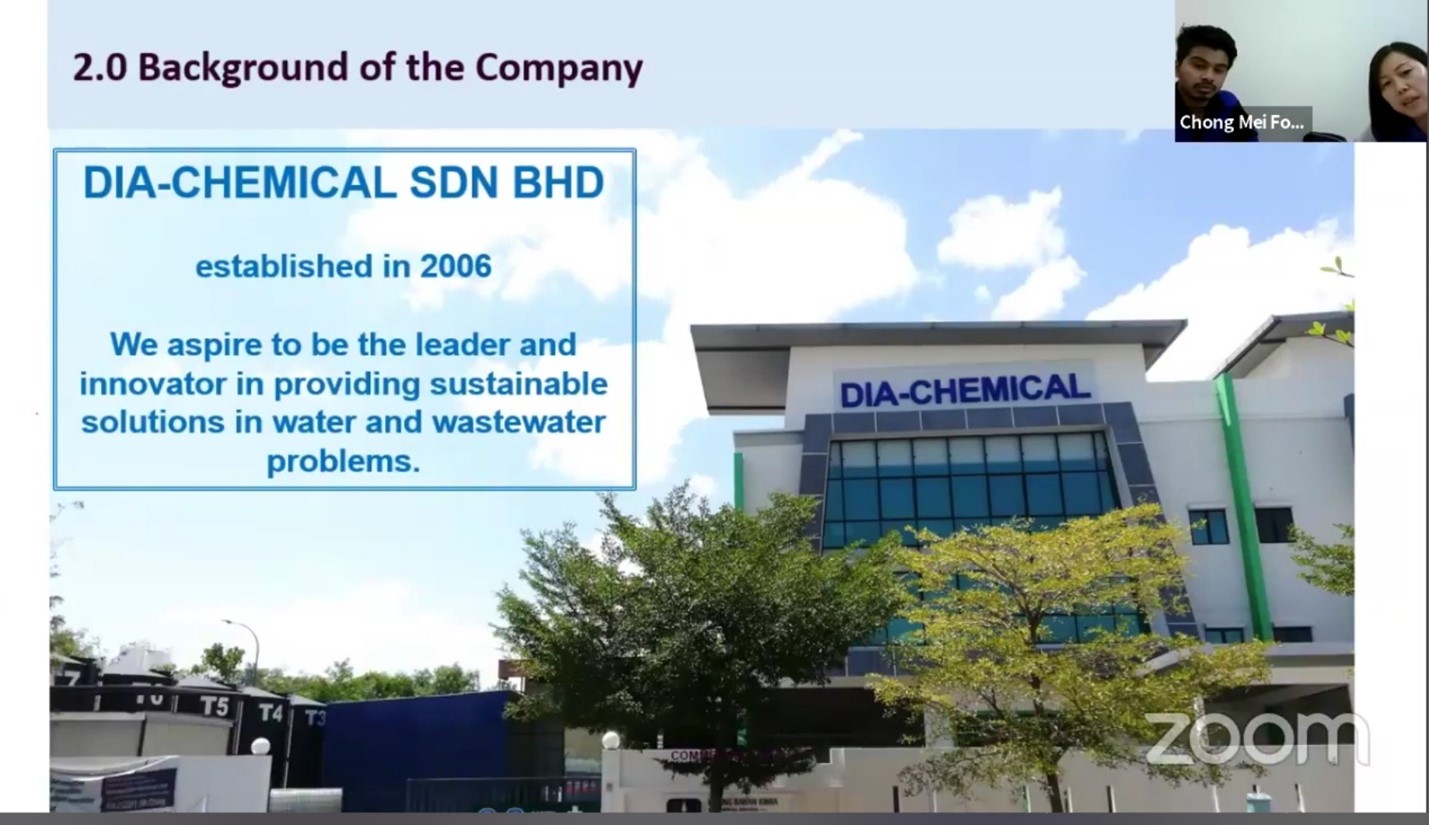 IChemE POPSIG-UTAR: Virtual Site Visit to Dia-Chemical Sdn. Bhd.