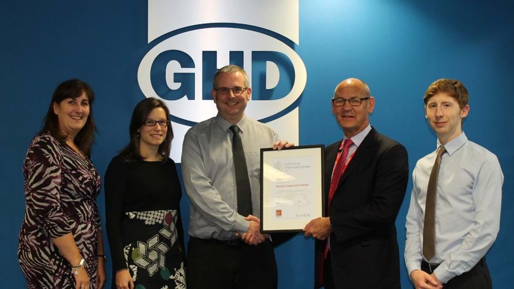 GHD awarded Bronze Corporate Partner status for commitment to engineering excellence