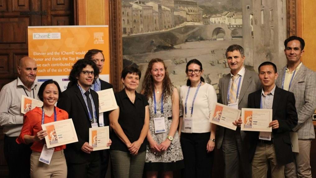 Top reviewers of IChemE Journals recognised at World Congress