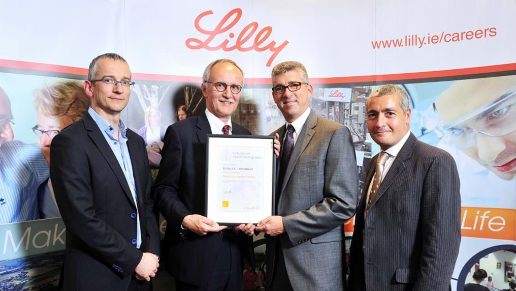 Lilly awarded Gold for their support of Irish engineering community