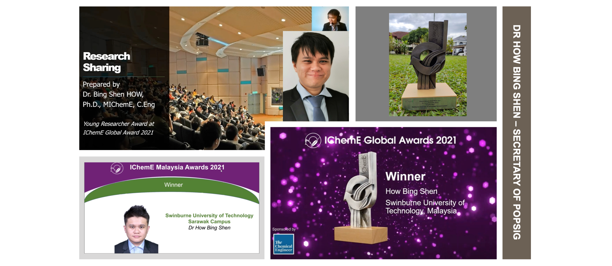Dr How Bing Shen won IChemE Global Award 2021 - Young Researcher