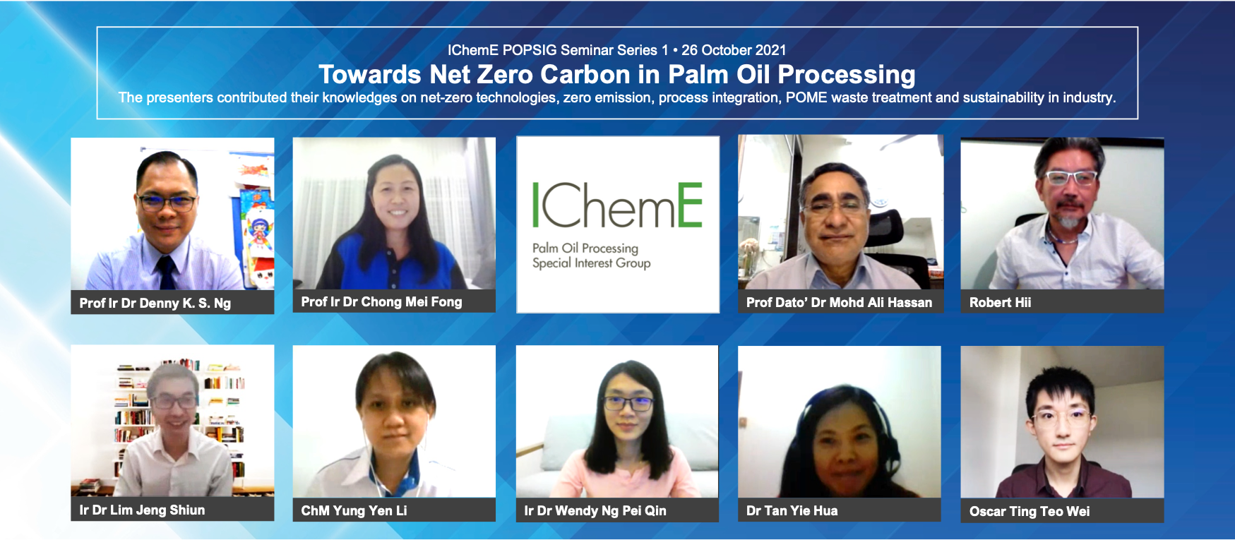 Seminar presented net zero plans