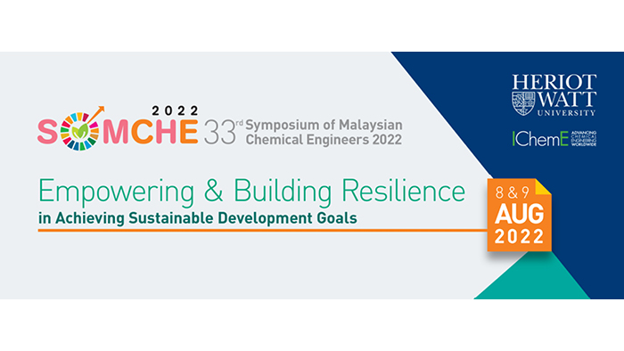 Virtual Conference: 33rd Symposium of Malaysian Chemical Engineers (SOMChE)