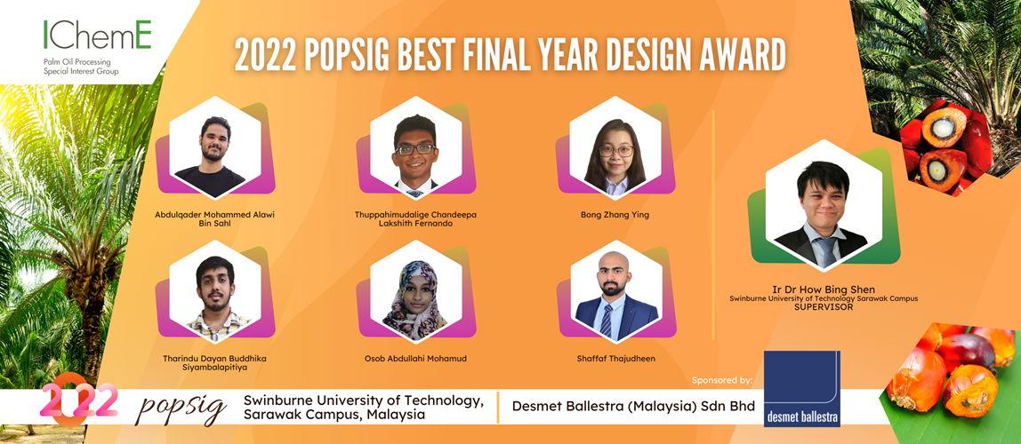 Recipients of Best Final Year Design Award