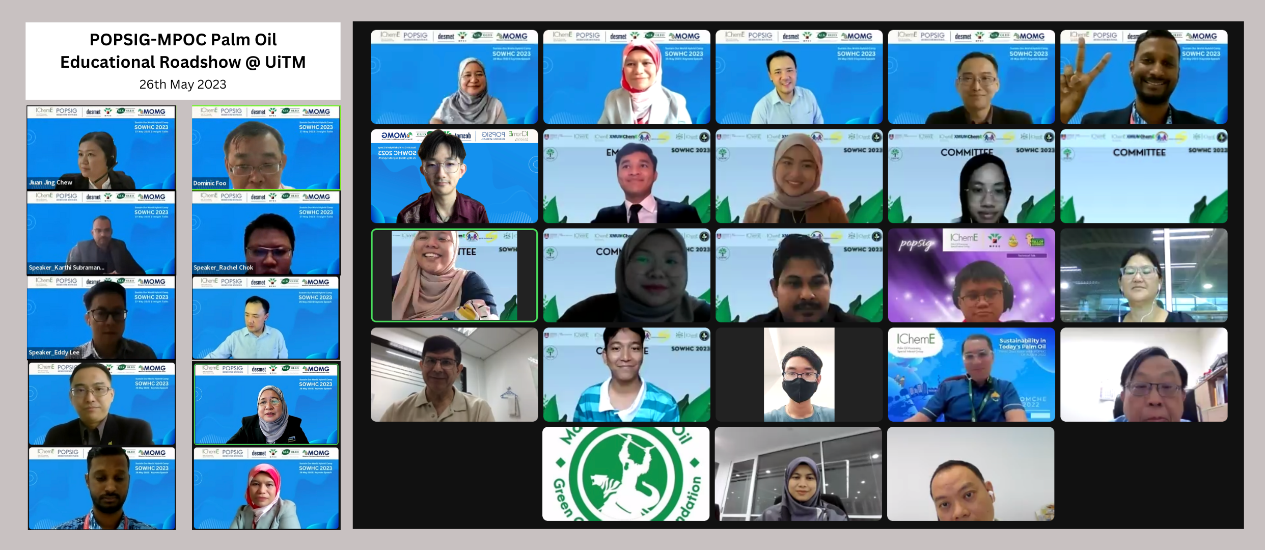 POPSIG roadshow on tackling climate change