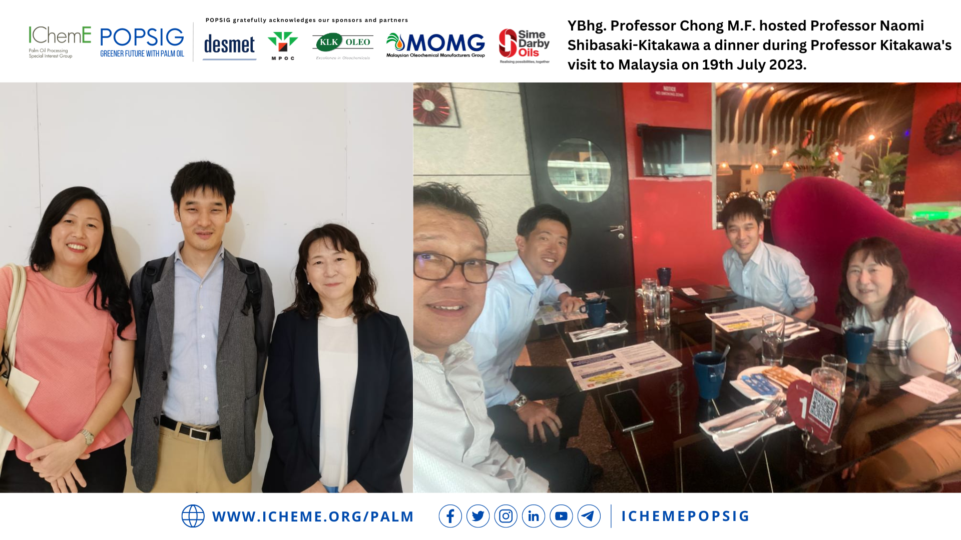 Technical Exchange with Professor Naomi Shibasaki-Kitakawa in Malaysia
