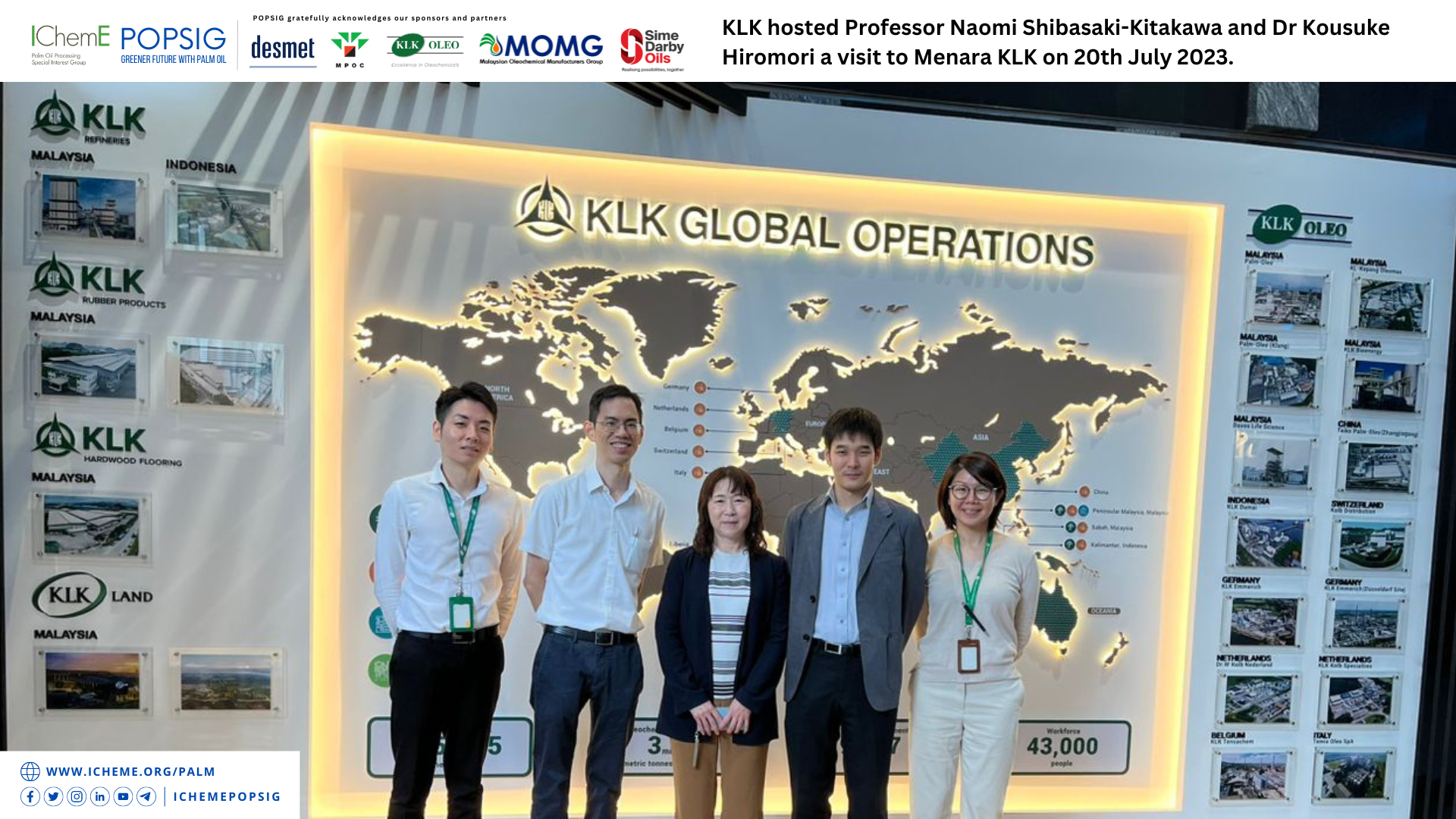 Professor Kitakawa Visited KLK