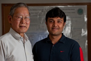 Rice University chemical engineer George Hirasaki, left, and alumnus Sayantan Chatterjee. Photo credit: Rice University