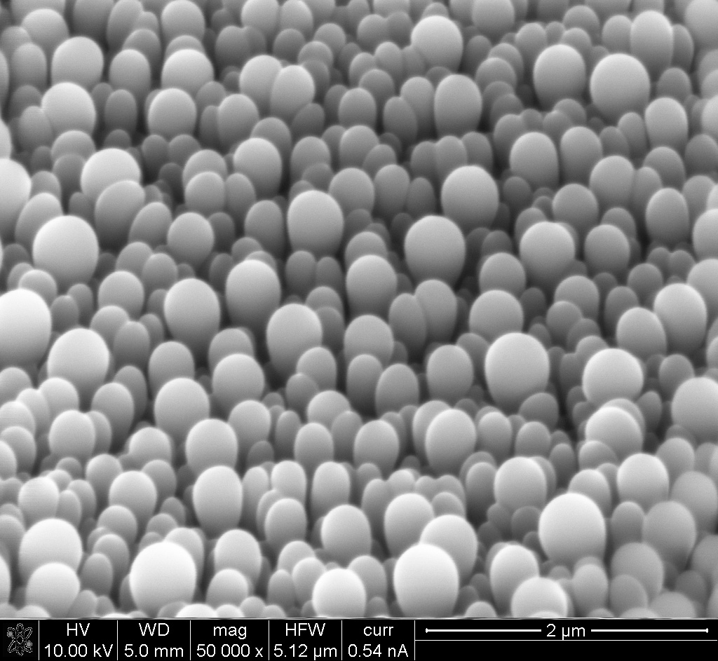 University of Michigan engineering professors have made rounded crystals with no facets, a structure occasionally found in nature but difficult to produce in a lab. Image credit: Max Shtein