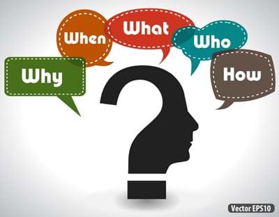 Why, when, what, who, how