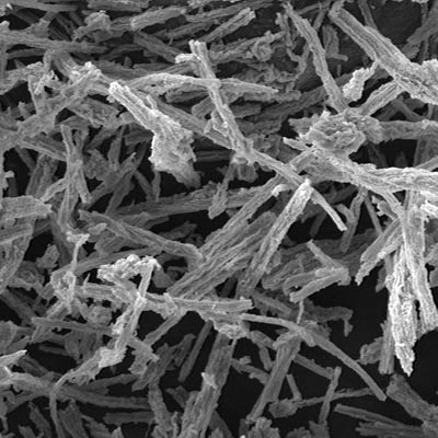 Mesoporous silica rods