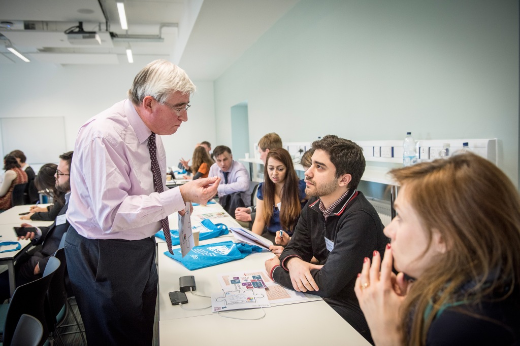 Professor Geoff Maitland encourages students to 'Stand Up & Speak Out.'