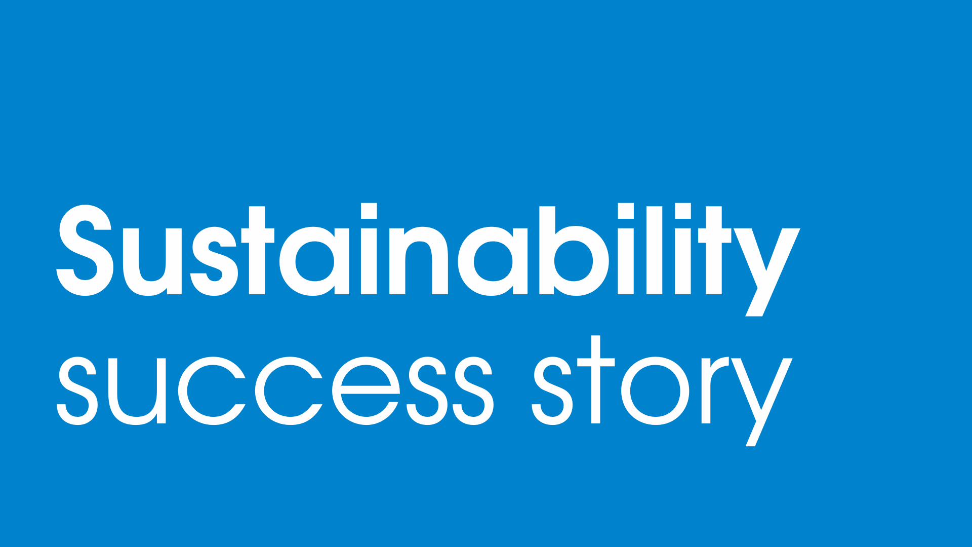 Sustainability Success Story – Professor Zhang