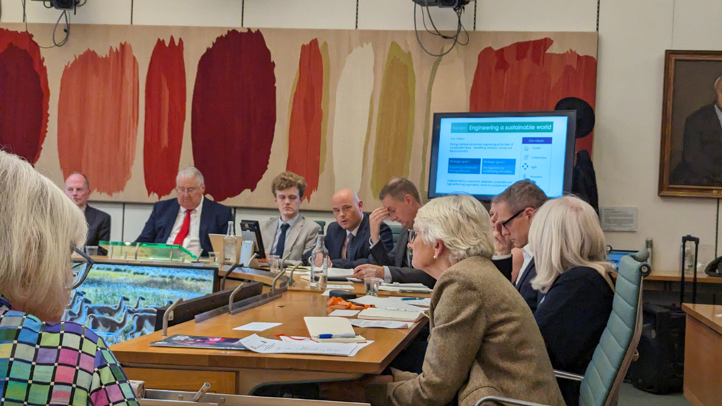 IChemE leads conversation in Westminster about engineering a sustainable world