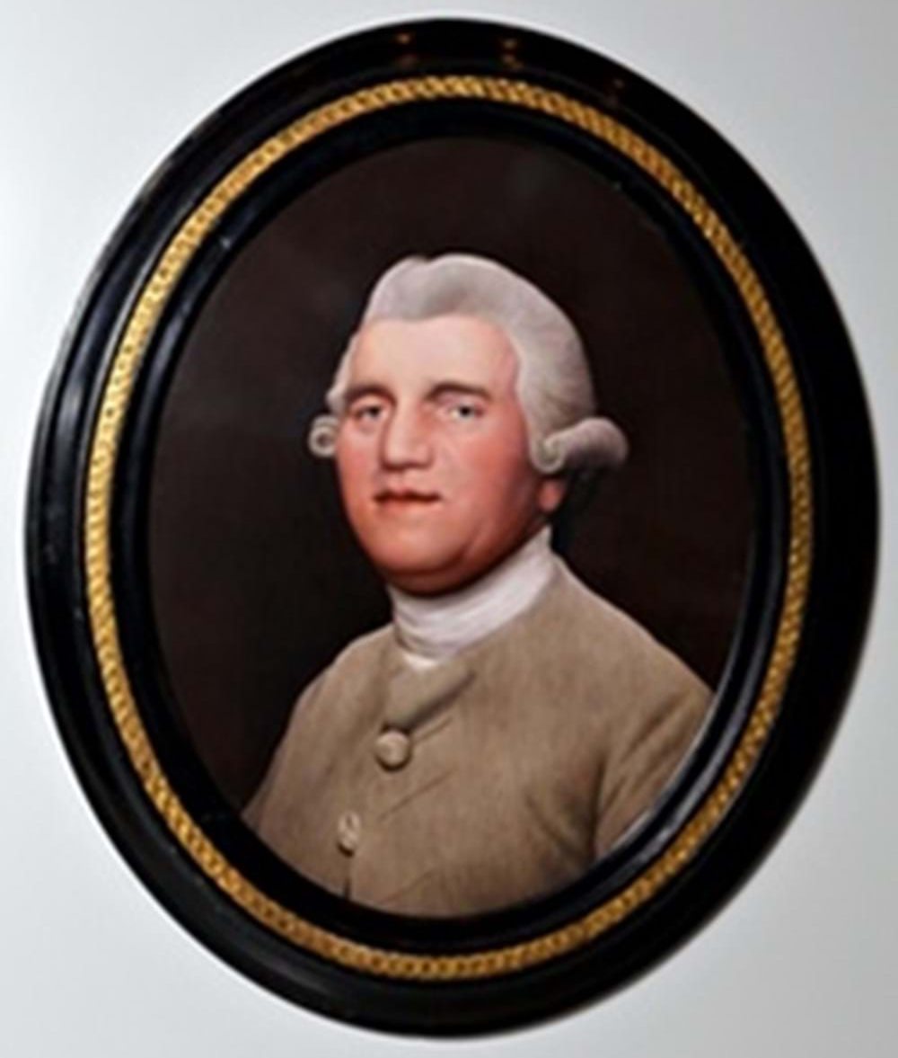 Stubbs's portrait on ceramic of Josiah Wedgwood