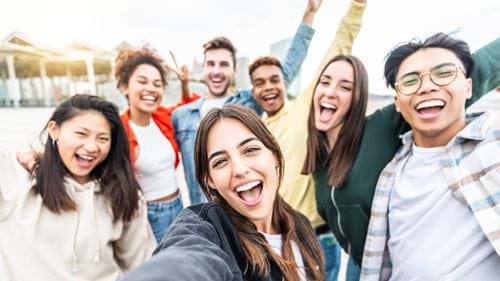Smiling students